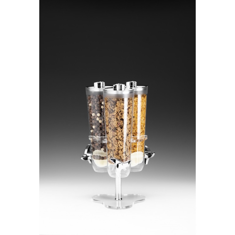 ZICCO ZCP 841 Akrilik Standlı Döner Cornfleks Aleti, 3’lü, 23x23xH:42 cm
